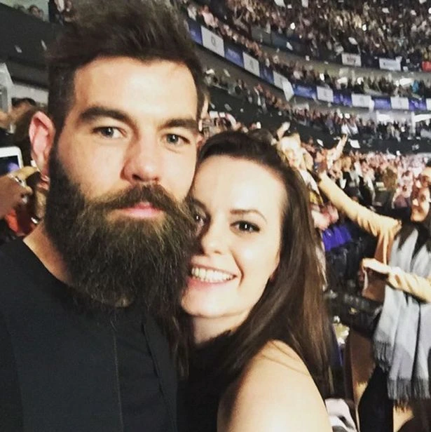 Joe Ledley và hôn thê Ruby 